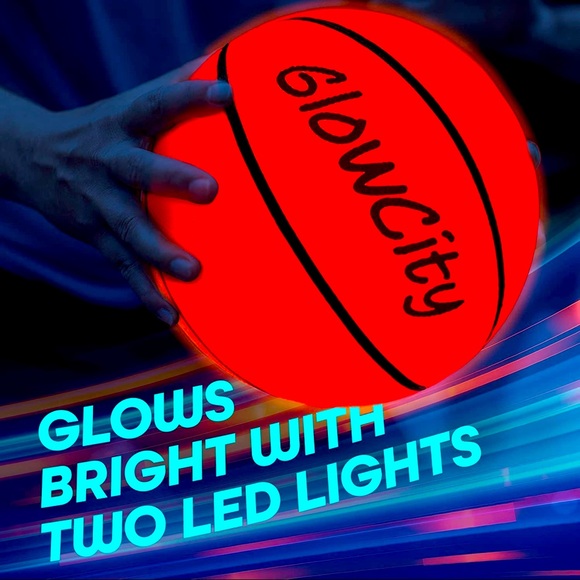 GLOWCITY Nylon wound NO. 7 Basketball Official Size and Weight  GENTLY USED - Picture 7 of 10